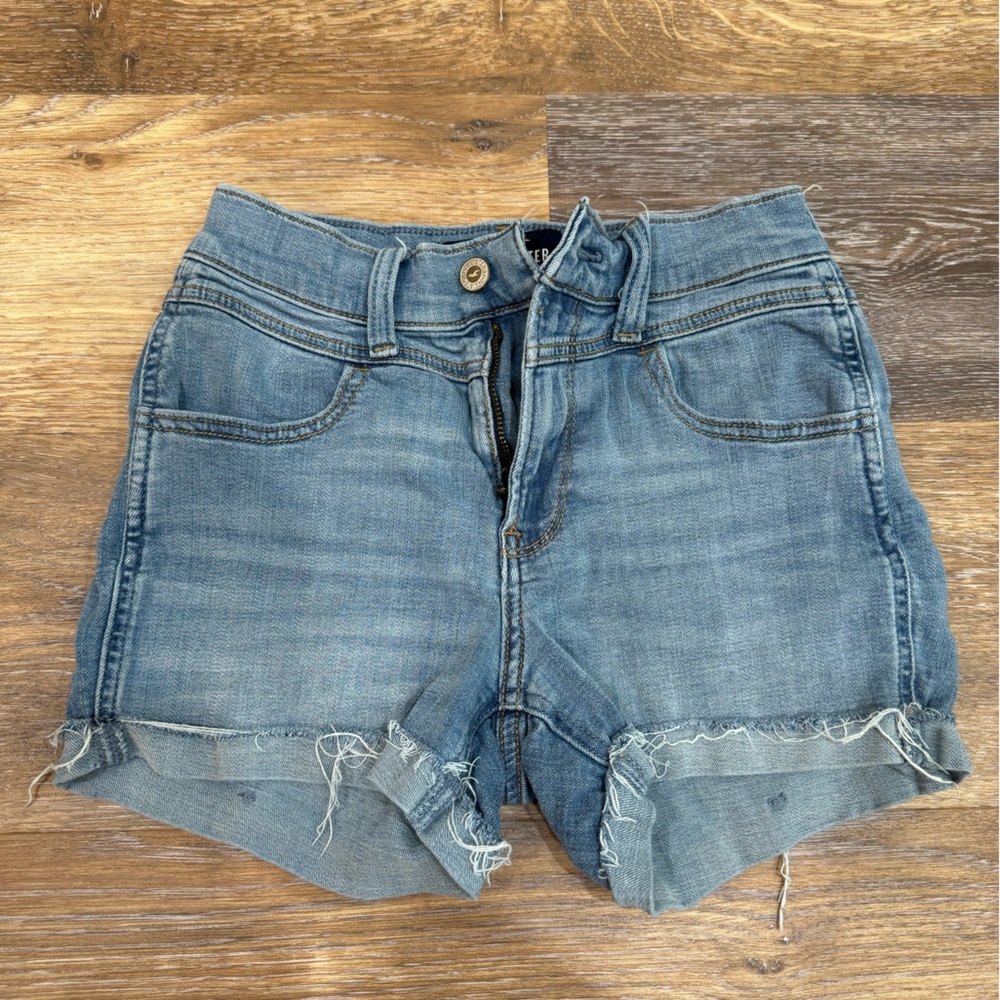 Hollister Blue Denim Women Shorts